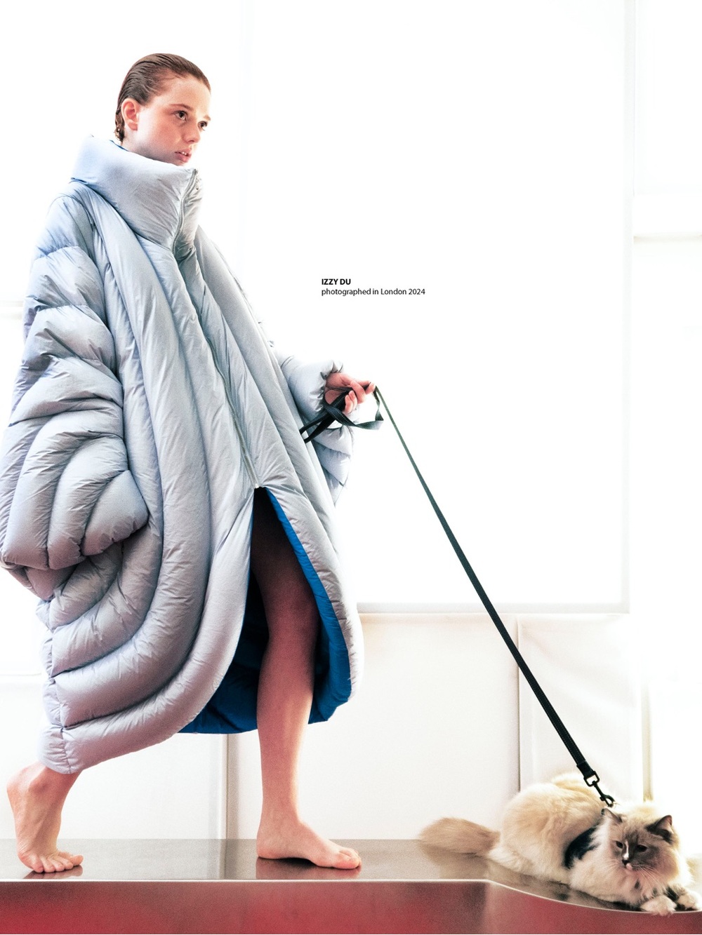 Izzy Du Ion Puffer Coat- Blue Reversible
